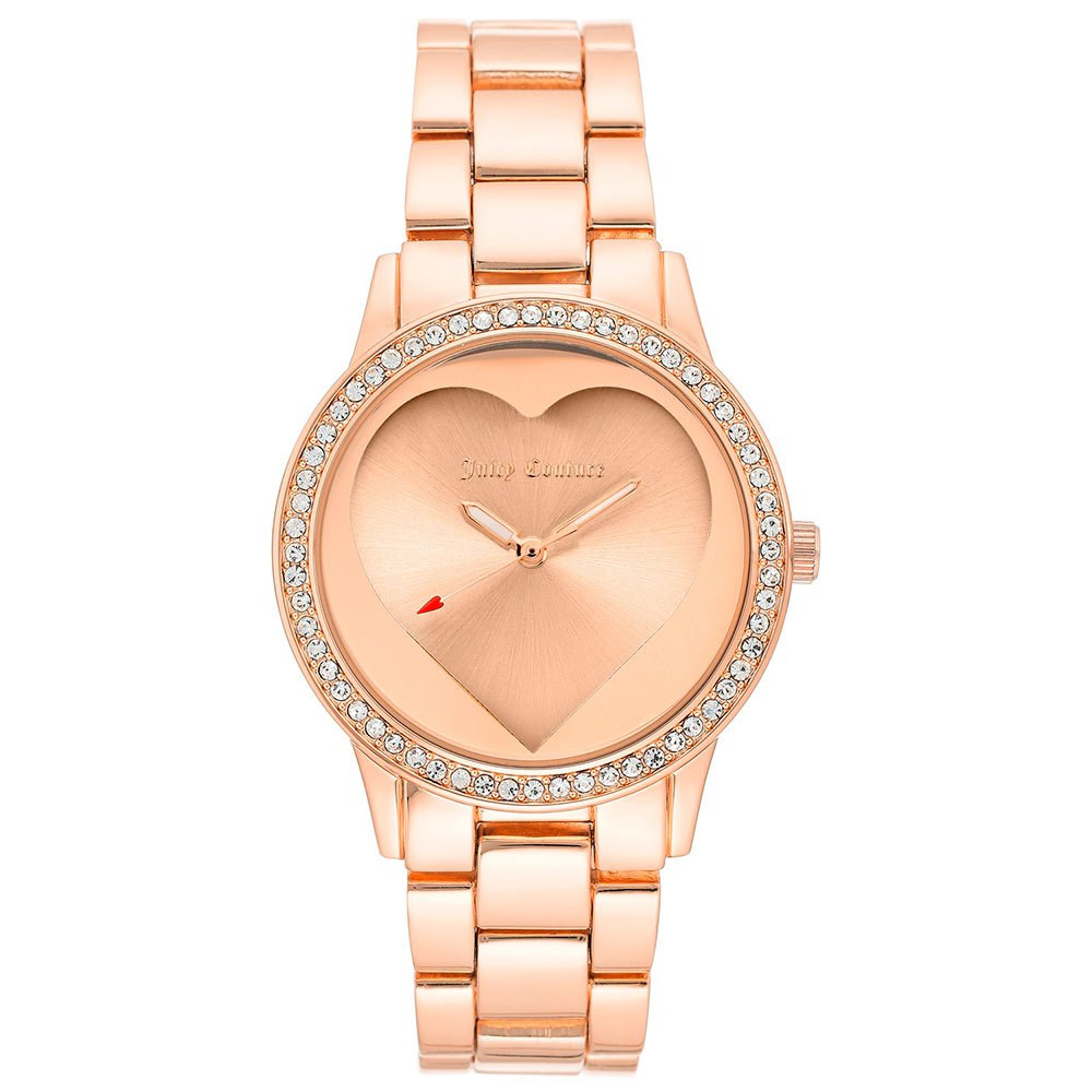 ※専用※【新品未使用】Juicy Couture ハート型 腕時計 JUICY COUTURE CHERRY HEARTS CHARM RHINESTONES CHAIN ANALOG WATCH