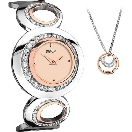 SEKSY SWAROVSKI CRYSTALS - S-2124G.88 - ДАМСКИ АНАЛОГОВ ЧАСОВНИК
