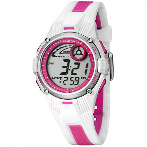 Calypso Women's Digital Watch with LCD Dial Digital Display and Multicolour Plastic Strap K5558/2 - Women's watch