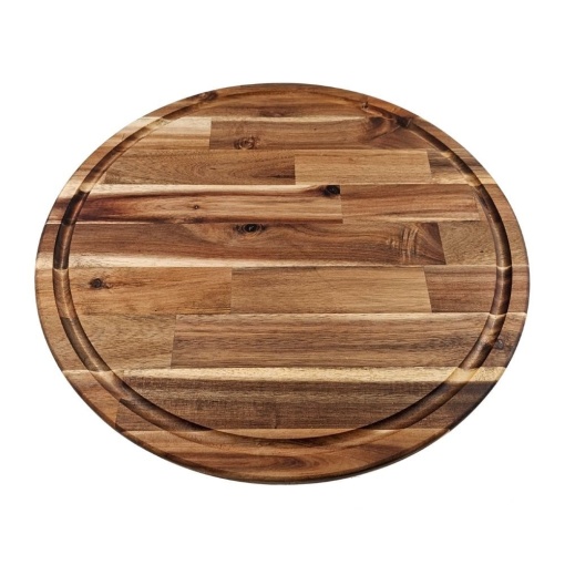 Luxury Rotating Serving Tray Made of Acacia