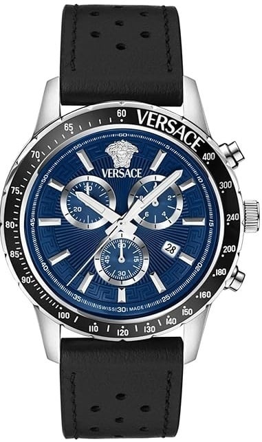 VersusVersaceチェックワイドパンツ❣️CLGコード❣️イタリアミラノ Versace Sport Chrono VEZCA0124 - Мъжки часовник