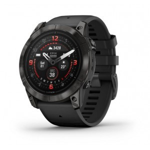 GARMIN EPIX PRO (Gen.2) Sapphire Edition 51mm Carbon Gray DLC Titanium with Black Strap Smart Watch