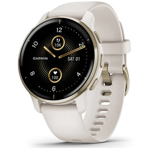 Garmin Venu 2 Plus White + Cream Gold Smart Watch