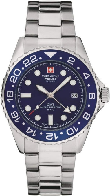 Swiss Alpine Military Master Diver GMT SAM7052.1135 - Мъжки часовник