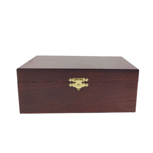 Stylish wooden box for storing chess pieces