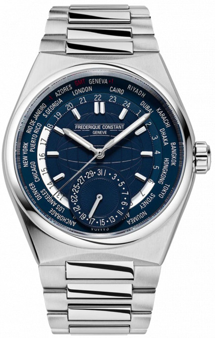 Frederique Constant Worldtimer Manufacture FC-718N4NH6B - Мъжки часовник