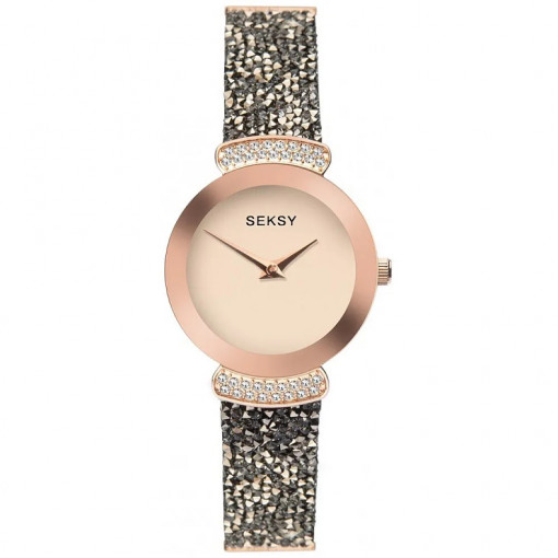 SEKSY ROCKS SWAROVSKI CRYSTALS - S-2718.37 - ДАМСКИ АНАЛОГОВ ЧАСОВНИК