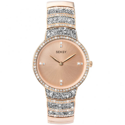 SEKSY ROCKS SWAROVSKI CRYSTALS - S-2745.37 - ДАМСКИ АНАЛОГОВ ЧАСОВНИК