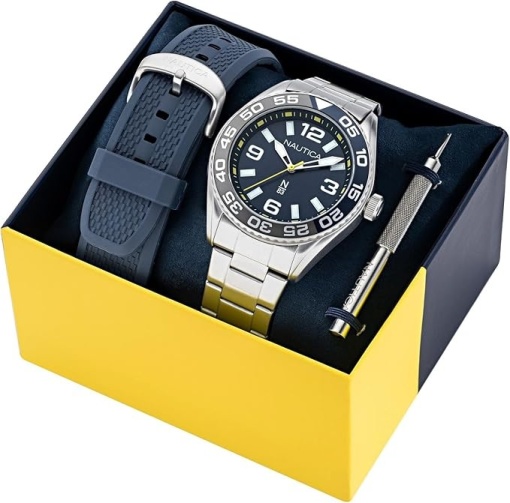 Nautica N83 Finn World NAPFWS308 - Мъжки сет часовник