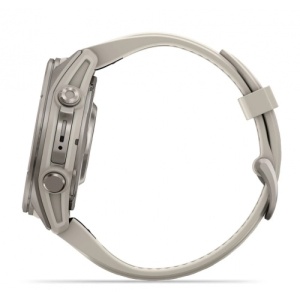 Garmin fēnix® 9 - 43 мм Titanium с Fog Grey силиконова каишка - Img 5