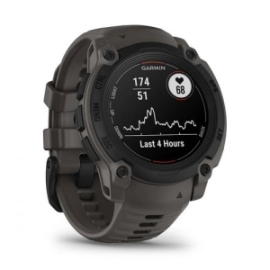 Garmin Instinct E – 40 мм, Black с Charcoal каишка - Смарт часовник - Img 3