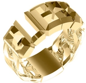 Guess JUMR03206JWYG - Ανδρικό δαχτυλίδι