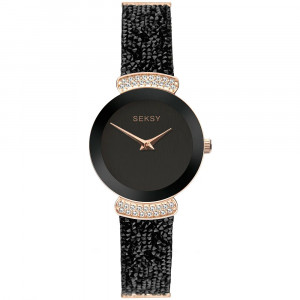 SEKSY ROCKS SWAROVSKI CRYSTALS - S-2720.37 - ДАМСКИ АНАЛОГОВ ЧАСОВНИК - Img 1
