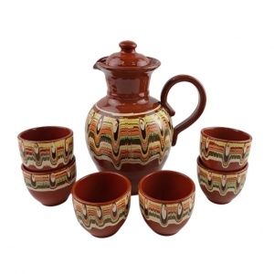 Ceramic 7-piece rakia set - Img 2