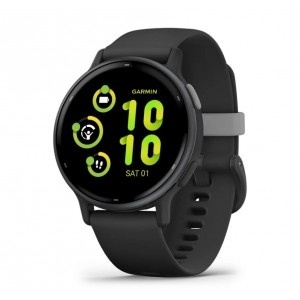 GARMIN vívoactive® 5 - Slate Bezel with Black Case and Silicone Strap