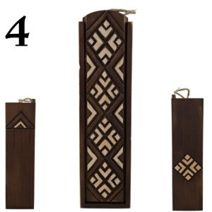Luxury Hand-Carved Wooden Box for a 750 ml Wine Bottle – Unique One-of-a-Kind Designs - Img 5
