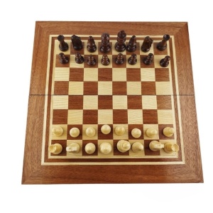 Staunton 5 Wooden Chess Pieces with Weighted Bases in a Cotton Bag - Img 8