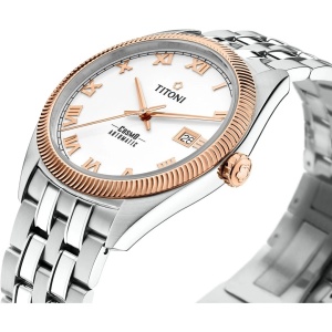 Titoni Cosmo Automatic 878SRG-657 - Мъжки часовник - Img 3