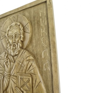 Wood-Carved Icon of Saint Nicholas - Img 3