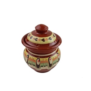 Ceramic 5-piece oil and vinegar set with traditional Troyan pattern - Img 6