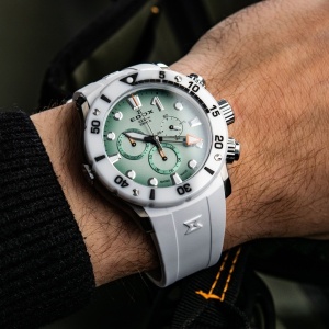 EDOX CO-1 Chrono Titanium 10242-TINBN-VIDNO - Мъжки часовник - Img 5