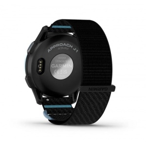 Garmin Approach® J1 Cloud blue алуминиев безел с black/azure ComfortFit каишка - Смарт часовник - Img 5