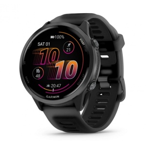 Garmin Forerunner 570 - 47мм - Slate Grey Aluminium с Translucent Black/Black каишка - Смарт часовник