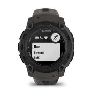 Garmin Instinct E – 45 мм, Black с Charcoal каишка - Смарт часовник - Img 2