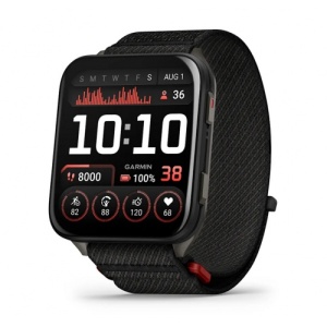 Garmin Venu® X1 - Black с Slate титаниев заден капак и Black ComfortFit найлонова каишка - Смарт часовник