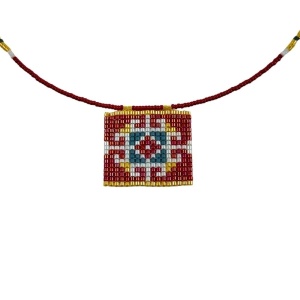 Handmade Beaded Necklace with Traditional Bulgarian Folk Patterns - Img 9