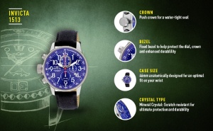 INVICTA I-FORCE 1513 - Мъжки часовник - Img 4