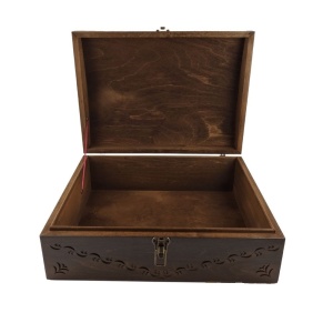 Solid Wood Carved Box for Storing Jewelry, Accessories and Personal Things - Img 1