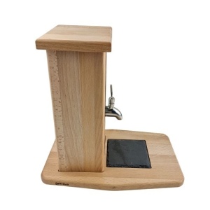Wooden Rakia Dispenser with Glass Container - Img 3