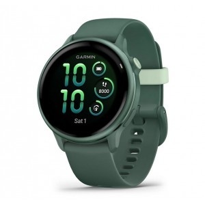 Garmin Vivoactive® 6 - Metallic Jasper Green with Jasper Green Strap
