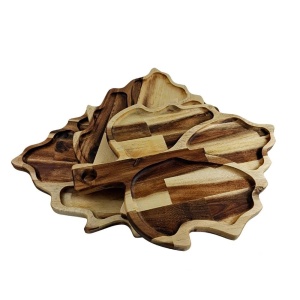 Luxurious Carved Serving Tray Leaf - Img 5