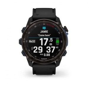 Garmin Descent™ Mk3i – 51 мм|Carbon grey DLC титан с черна силиконова каишка - Смарт часовник - Img 2