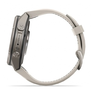 Garmin fēnix® 9 Pro - 43 мм Titanium с Fog Grey/Dark Sandstone силиконова каишка - Img 5