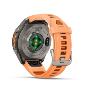 Garmin fēnix® 9 Pro, inReach® - 43 мм Titanium с Shell Pink/Autumn Orange силиконова каишка - Img 4