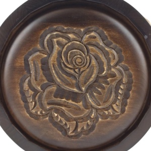 Hand-carved wooden flask Bulgarian Rose 700 ml. - Img 7