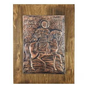 Handcrafted Icon of Saint Mina
