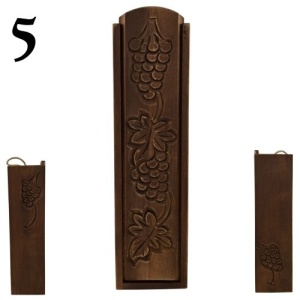 Luxury Hand-Carved Wooden Box for a 750 ml Wine Bottle – Unique One-of-a-Kind Designs - Img 6