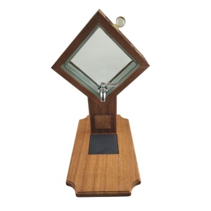 Mahogany Desktop Alcohol Dispenser