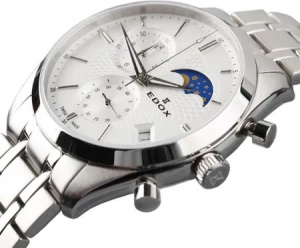 Edox Les Bemonts Chronograph Moon Phase 01655-3M-AIN - Мъжки часовник - Img 2