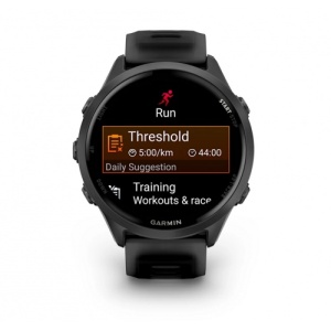 Garmin Forerunner 570 - 47мм - Slate Grey Aluminium с Translucent Black/Black каишка - Смарт часовник - Img 2