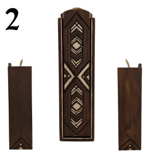 Luxury Hand-Carved Wooden Box for a 750 ml Wine Bottle – Unique One-of-a-Kind Designs - Img 3