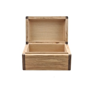 Luxury handcrafted ash wood jewelry box