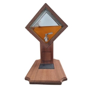 Mahogany Desktop Alcohol Dispenser - Img 2