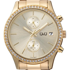 Q&Q Dual-Time C70A-006PY - Дамски часовник - Img 2