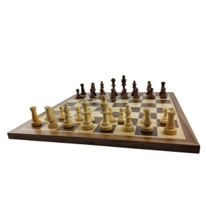 Chessboard with Natural Walnut Veneer 48 / 48 cm - Img 4