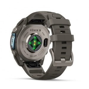 Garmin fēnix® 9 - 51 мм Titanium с Pebble Grey силиконова каишка - Img 5